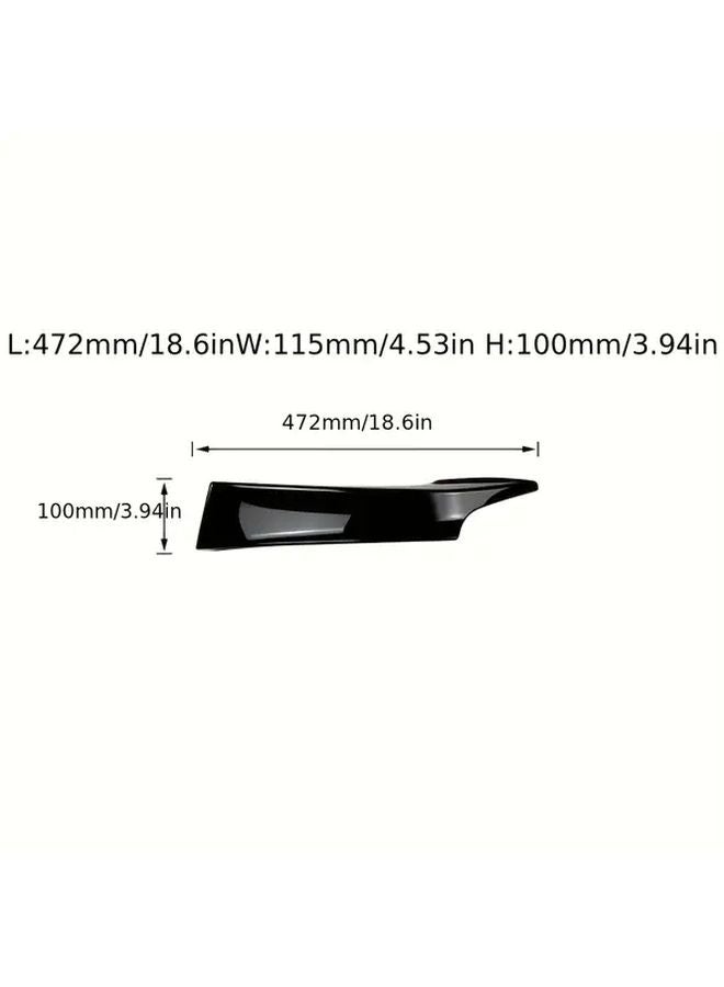 مقسم واقي المصد الأمامي الأسود اللامع لسيارات بي إم دبليو السلسلة 1 موديلات F20 وF21 طراز M135i M Sport من 2012 إلى 2015 - Image 2